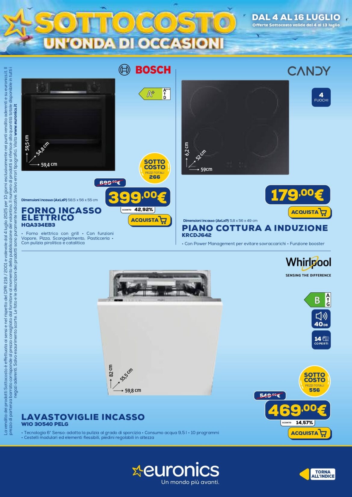 euronics sottocosto volantino