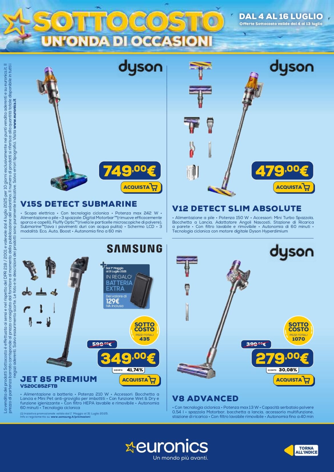 euronics sottocosto volantino