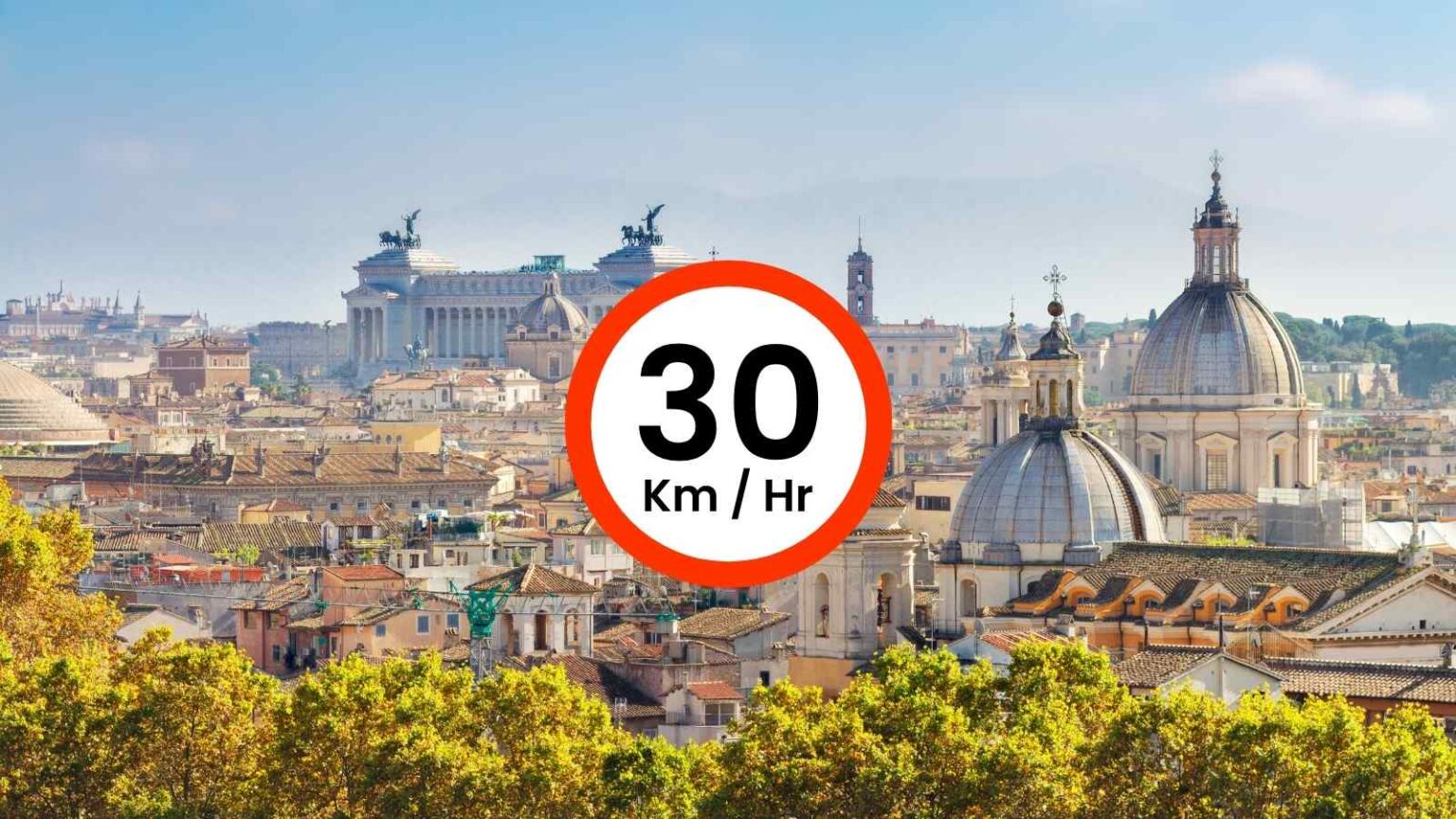 Roma introduce le Zone 30 per ridurre gli incidenti: limiti di velocità, più controlli e nuove tecnologie per la sicurezza stradale.