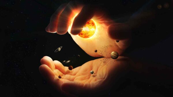 Nell’universo non esiste un centro: ogni punto si allontana dagli altri, rendendo ogni luogo ugualmente centrale.