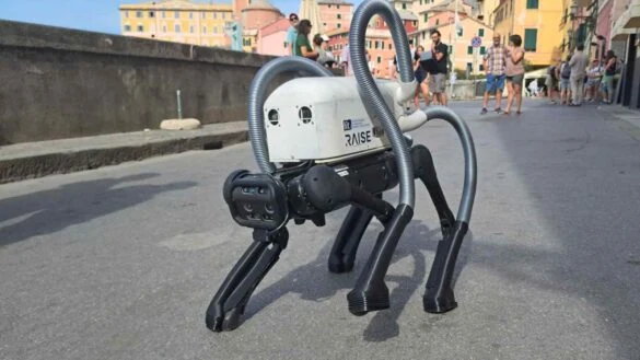 VERO, il robot italiano che aspira mozziconi per pulire le città