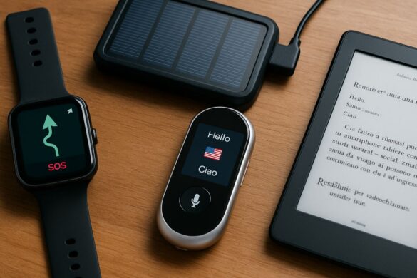 Gadget tech per viaggiatori solitari: autonomia, sicurezza e compagnia digitale