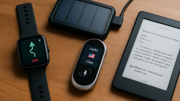 Gadget tech per viaggiatori solitari: autonomia, sicurezza e compagnia digitale