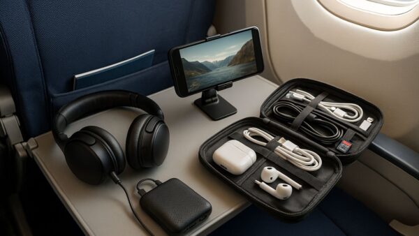 Tecnologia da portare in volo: i dispositivi e gli accessori essenziali per viaggiare in aereo