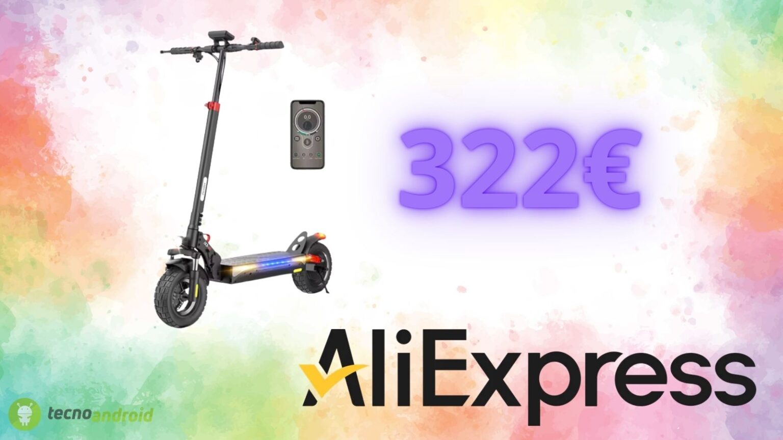 Monopattino elettrico sempre più scontato su AliExpress: il prezzo è molto basso