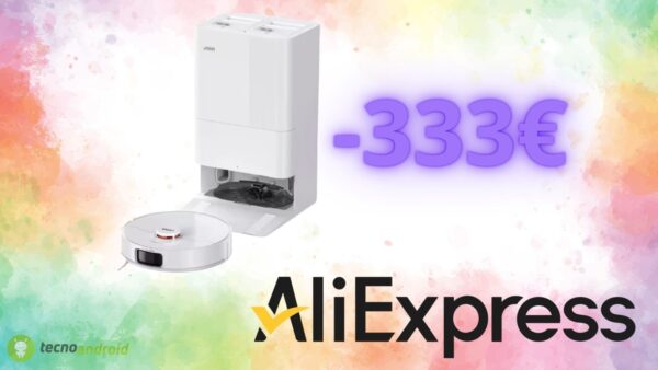 AliExpress: sconto PAZZESCO sul robot aspirapolvere, prezzo in offerta di 333 euro