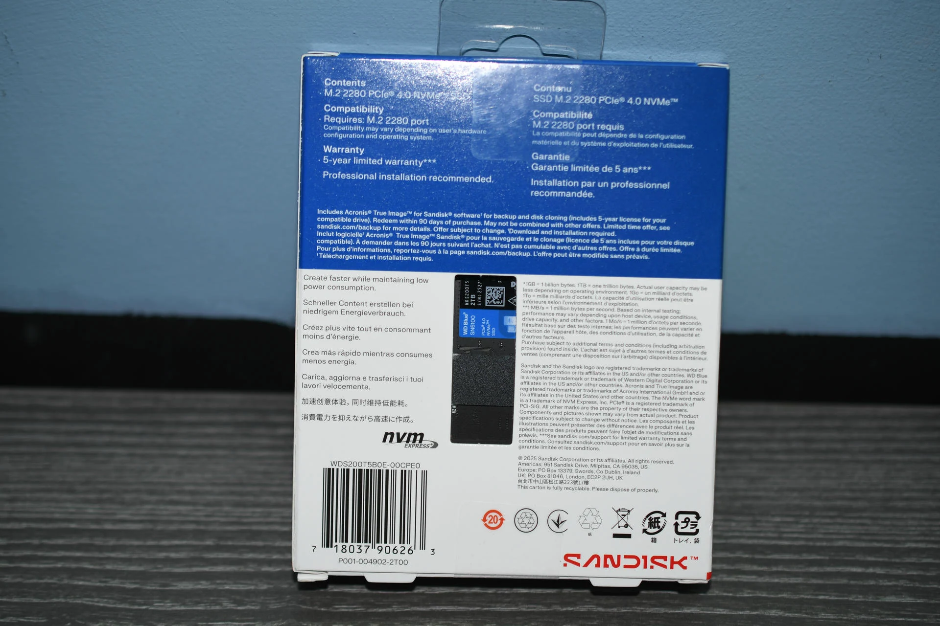WD Blue SN5100 WD Blue SN5100
