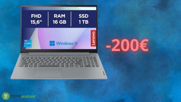 Amazon sconta di 200 euro il notebook LENOVO: il prezzo è assurdo