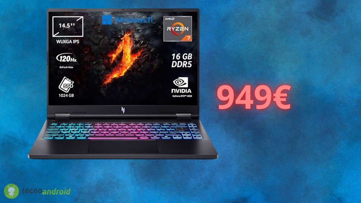 Notebook da gaming Acer Nitro con prezzo RIDICOLO su Amazon