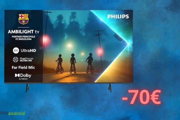 Amazon, prezzo da URLO per la smart TV Philips Ambilight