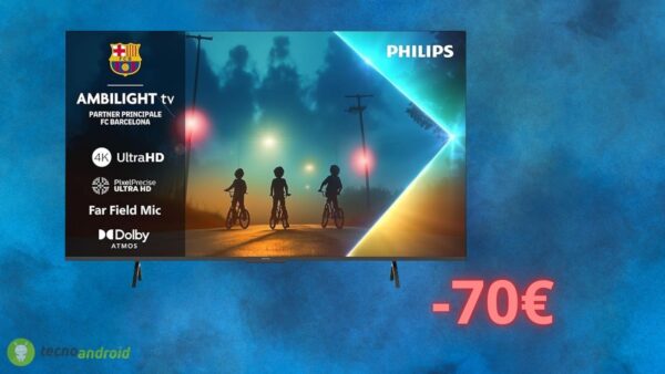 Amazon, prezzo da URLO per la smart TV Philips Ambilight