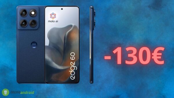 Motorola Edge 60 è in grande SCONTO su Amazon: prezzo ridicolo e offerta di 130 euro