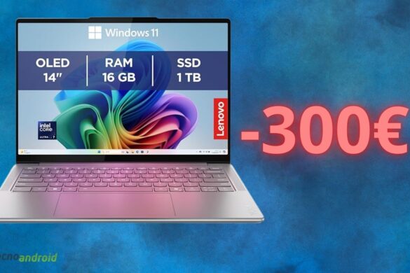 Amazon regala l’offerta sul notebook Lenovo Yoga Slim 7: sconto IMPERDIBILE