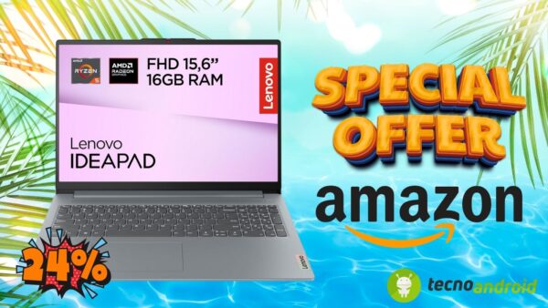 Amazon lancia l'offerta più hot dell'estate: IdeaPad Slim 3 a prezzo SHOCK
