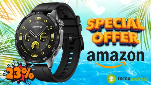 Amazon scatenata: HUAWEI WATCH GT 4 in SUPER mega sconto imperdibile