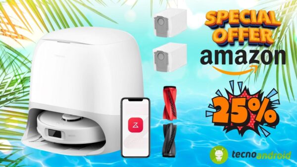 Amazon ti regala il MAXI PULITO: Roborock Qrevo Curv S5X in super PROMO