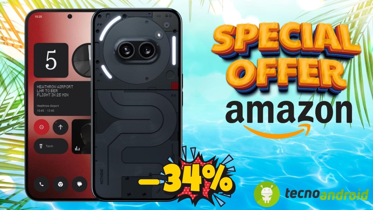 Amazon MEGA OFFERTA: Nothing Phone (2a) in SCONTO speciale al -34%