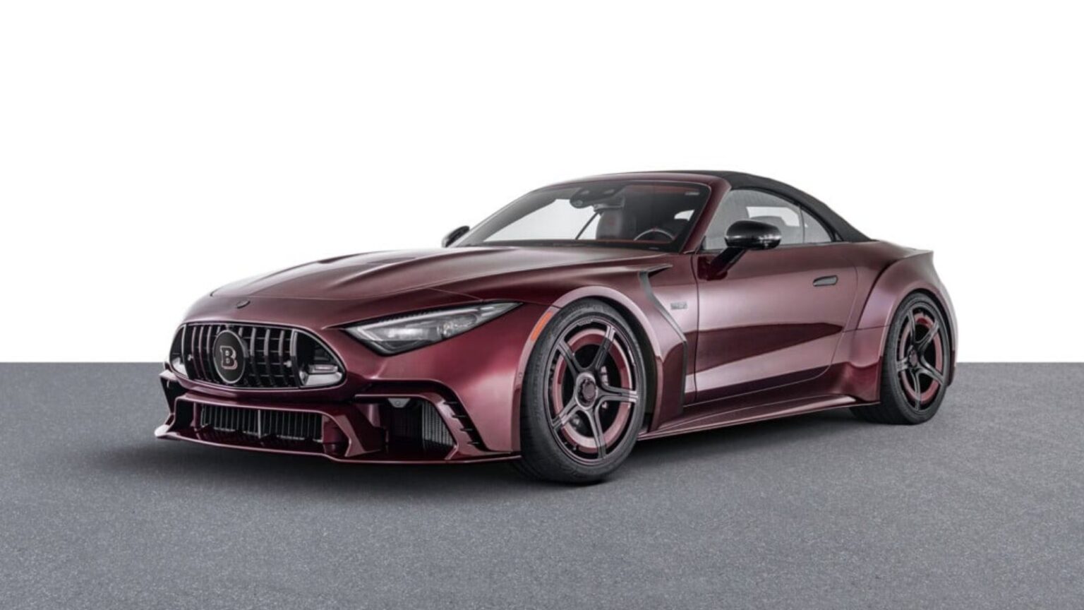 Brabus shock: supercar Deep Red su base Mercedes SL
