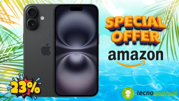 Amazon PREZZO AL MINIMO: iPhone 16 128 GB Nero in sconto ASSURDO