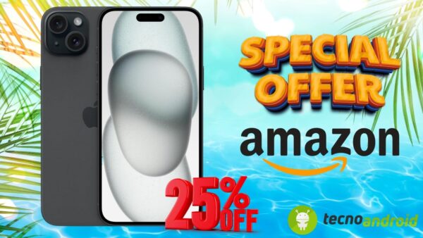 Amazon shock: iPhone 15 Plus scende di prezzo con il 25% di SCONTO