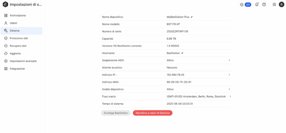Screenshot Synology BeeStation Plus TB Screenshot Synology BeeStation Plus TB
