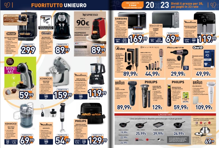Screenshot volantino unieuro agosto fuoritutto