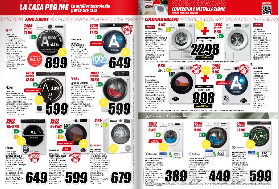Screenshot mediaworld la casa per me volantino