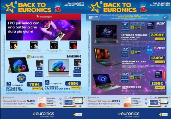 euronics - funzionalità volantino euronics