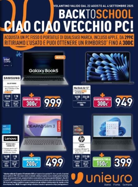 unieuro - dettaglio volantino unieuro