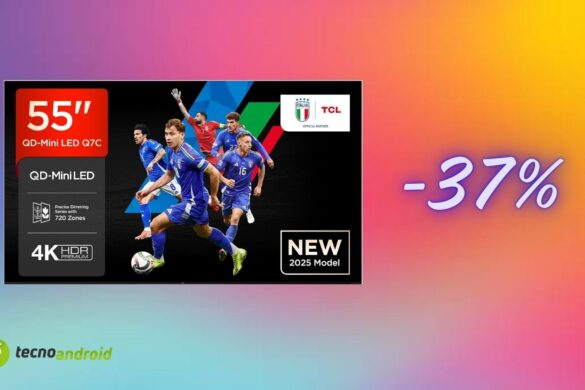 TV TCL 55″ con una magnifica offerta Amazon: oggi risparmiate oltre 300 euro