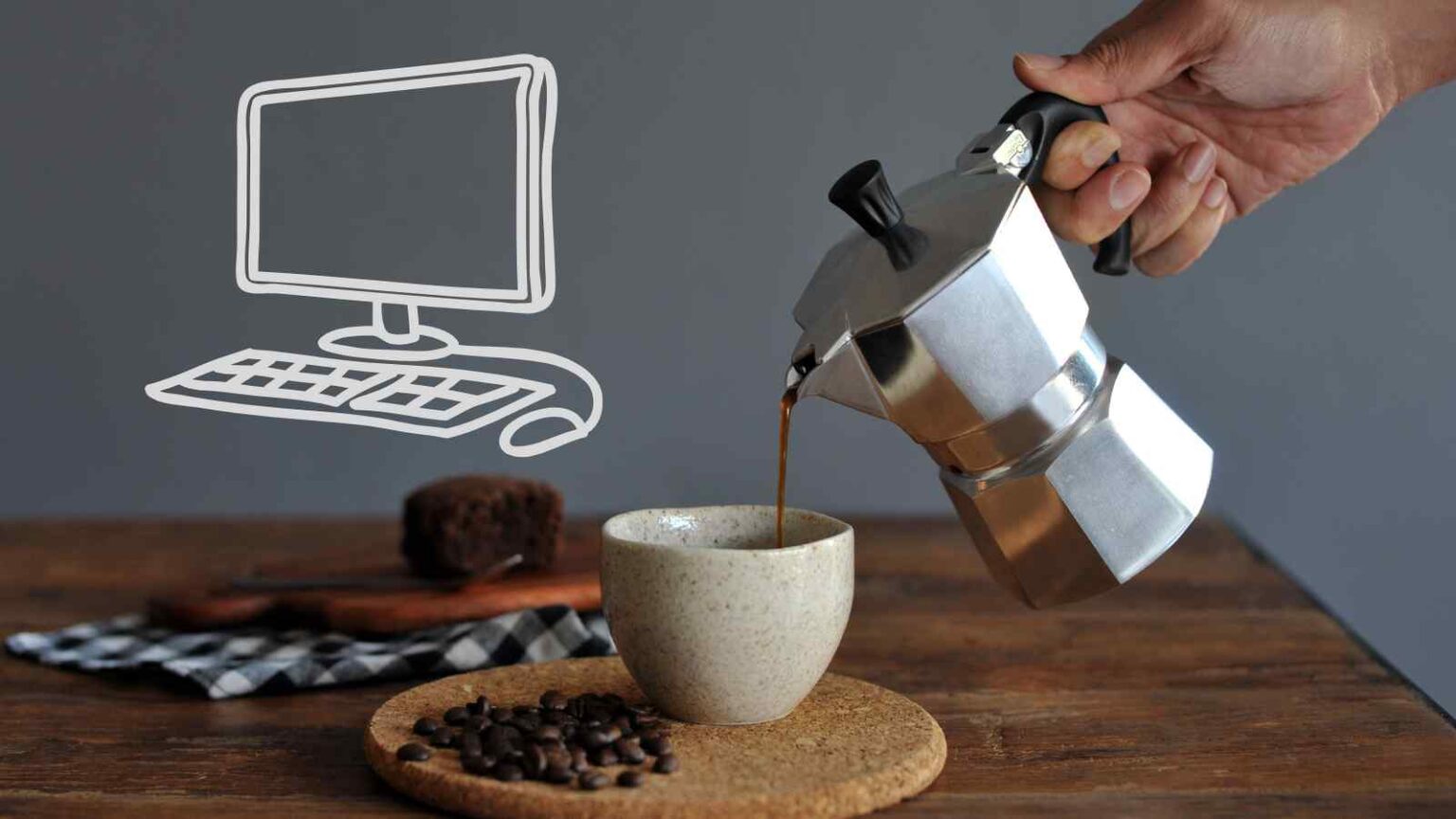 Un appassionato ha trasformato una caffettiera anni ’80 in un PC funzionante, usando il caffè per raffreddare il processore.