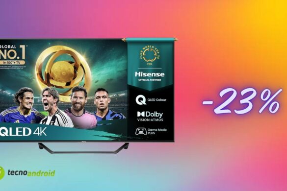 Amazon folle: sconto del 23% sull’Hisense TV 43″ QLED 4K