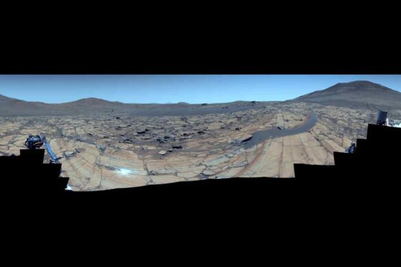 Dune, rocce e cielo blu: esplora Falbreen con il Perseverance