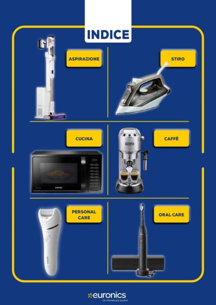 euronics - caratteristiche nics volantino piccoli elettrodomestici