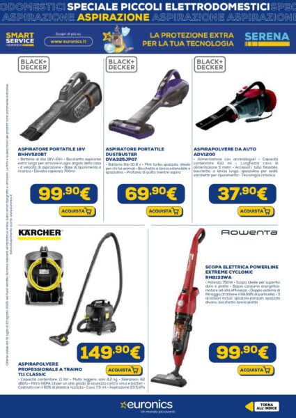 euronics - immagine 8 nics volantino piccoli elettrodomestici