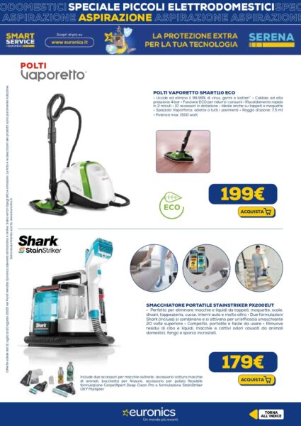 euronics - immagine 9 nics volantino piccoli elettrodomestici