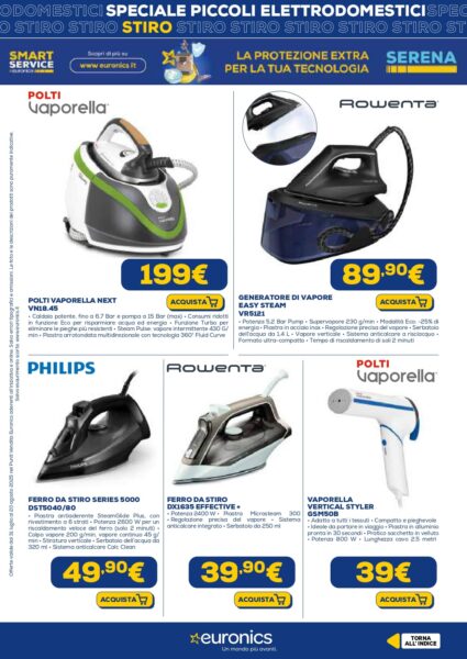euronics - immagine 11 nics volantino piccoli elettrodomestici