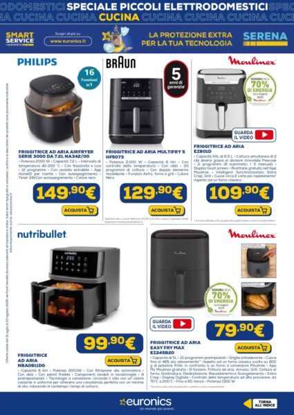 euronics - immagine 13 nics volantino piccoli elettrodomestici