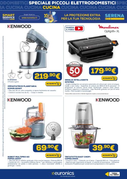 euronics - immagine 14 nics volantino piccoli elettrodomestici