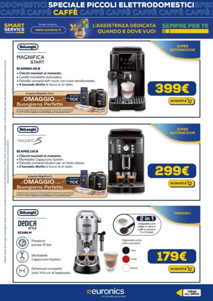 euronics - immagine 19 nics volantino piccoli elettrodomestici