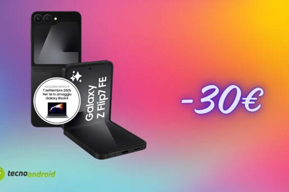 Samsung Galaxy Z Flip 7 FE in offerta su Amazon con il Galaxy Book 4 in regalo