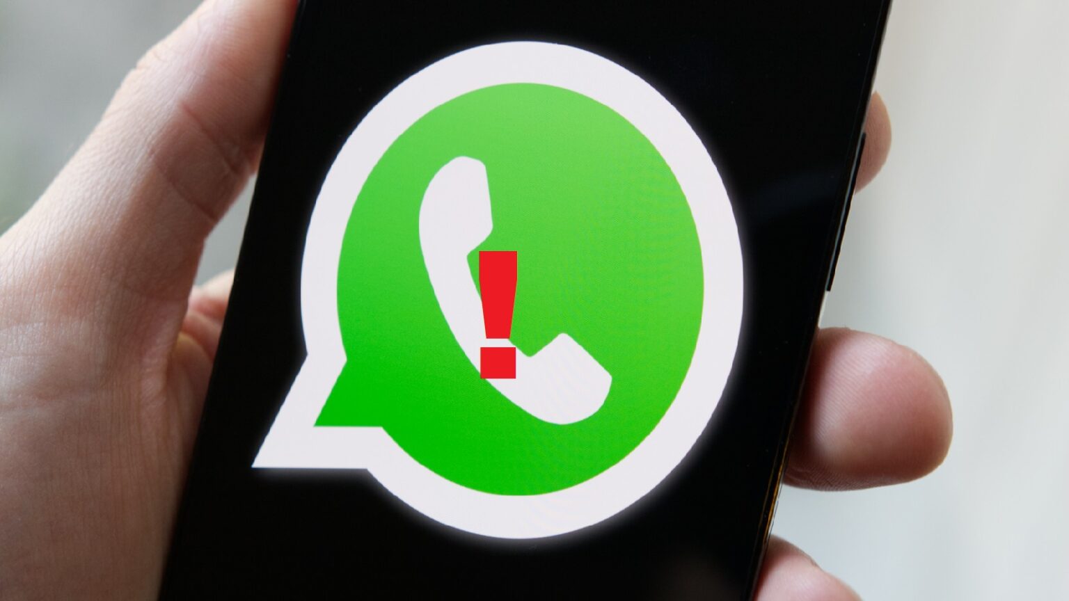 whatsapp logo phone close
