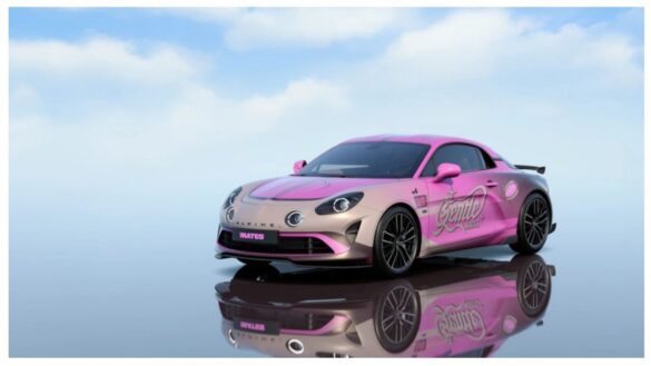 Alpine A110 GTS veste i colori di Rocket League