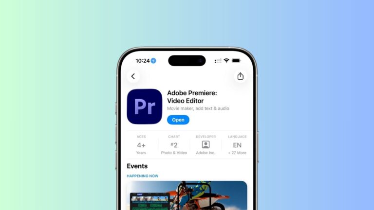 Adobe Premiere iPhone