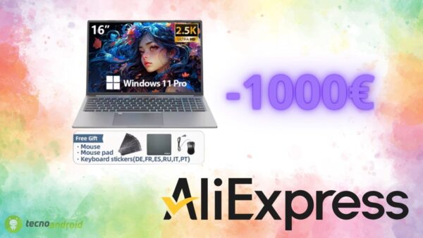 AliExpress lancia lo sconto più folle di settembre: notebook in offerta di 1000 euro