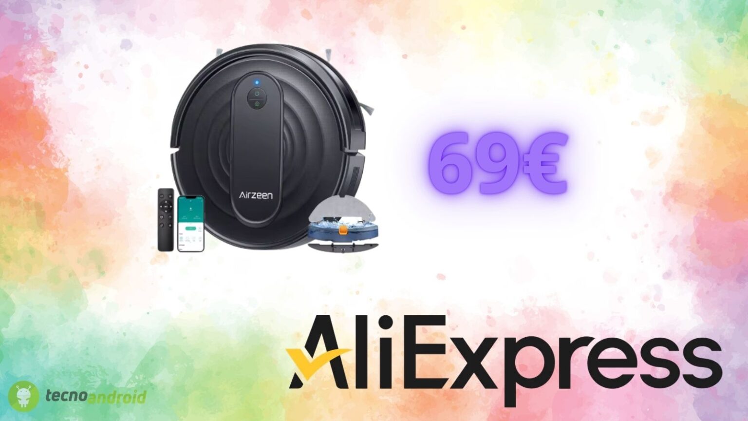 AliExpress da impazzire con il robot aspirapolvere in offerta a 69 euro