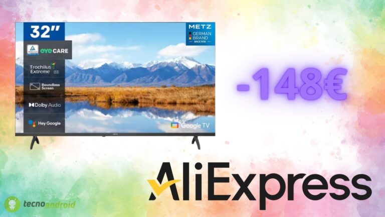 AliExpress, prezzo bassissimo per la smart TV Metz: costa solo 148 euro