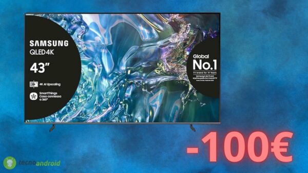 Amazon da URLO con lo sconto di 100 euro sulla smart TV Samsung