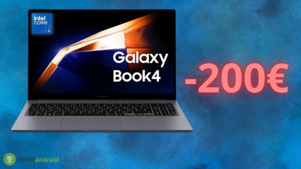 Samsung Galaxy Book4, offerta PAZZA Amazon con questo prezzo