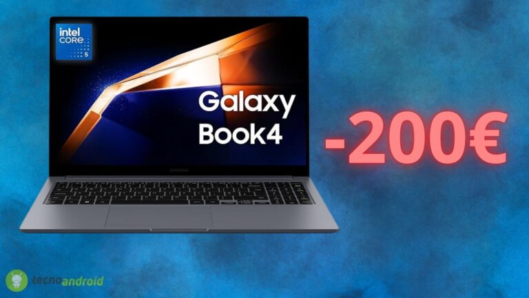 Samsung Galaxy Book4, offerta PAZZA Amazon con questo prezzo